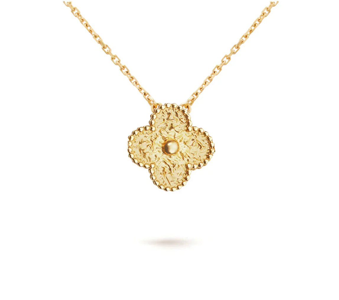 [Elara]15MM CLOVER FLOWER PENDANT NECKLACE COLLECTION
