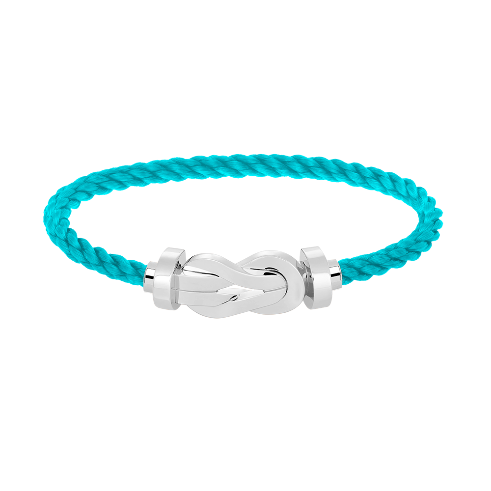 [Elara]LARGE 8-FIGURE BUCKLE BRACELET - WHITE GOLD