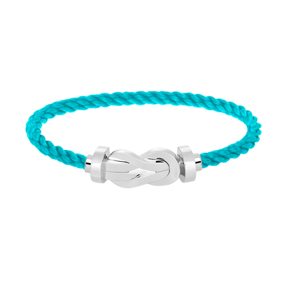 [Elara]LARGE 8-FIGURE BUCKLE BRACELET - WHITE GOLD