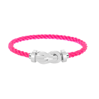 [Elara]LARGE 8-FIGURE BUCKLE BRACELET - WHITE GOLD
