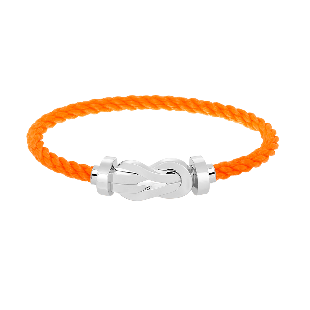 [Elara]LARGE 8-FIGURE BUCKLE BRACELET - WHITE GOLD