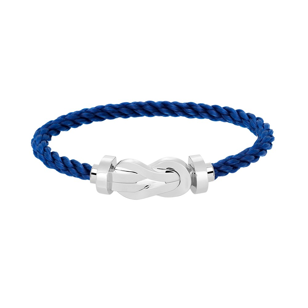 [Elara]LARGE 8-FIGURE BUCKLE BRACELET - WHITE GOLD