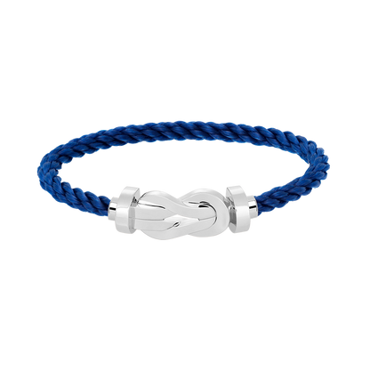 [Elara]LARGE 8-FIGURE BUCKLE BRACELET - WHITE GOLD