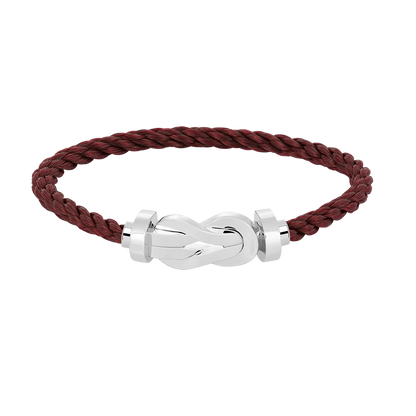 [Elara]LARGE 8-FIGURE BUCKLE BRACELET - WHITE GOLD
