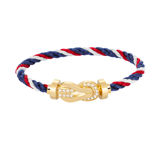 [Elara]GROSSES 8-FIGUREN-HALBDiamantarmband MIT SCHNALLE - GOLD