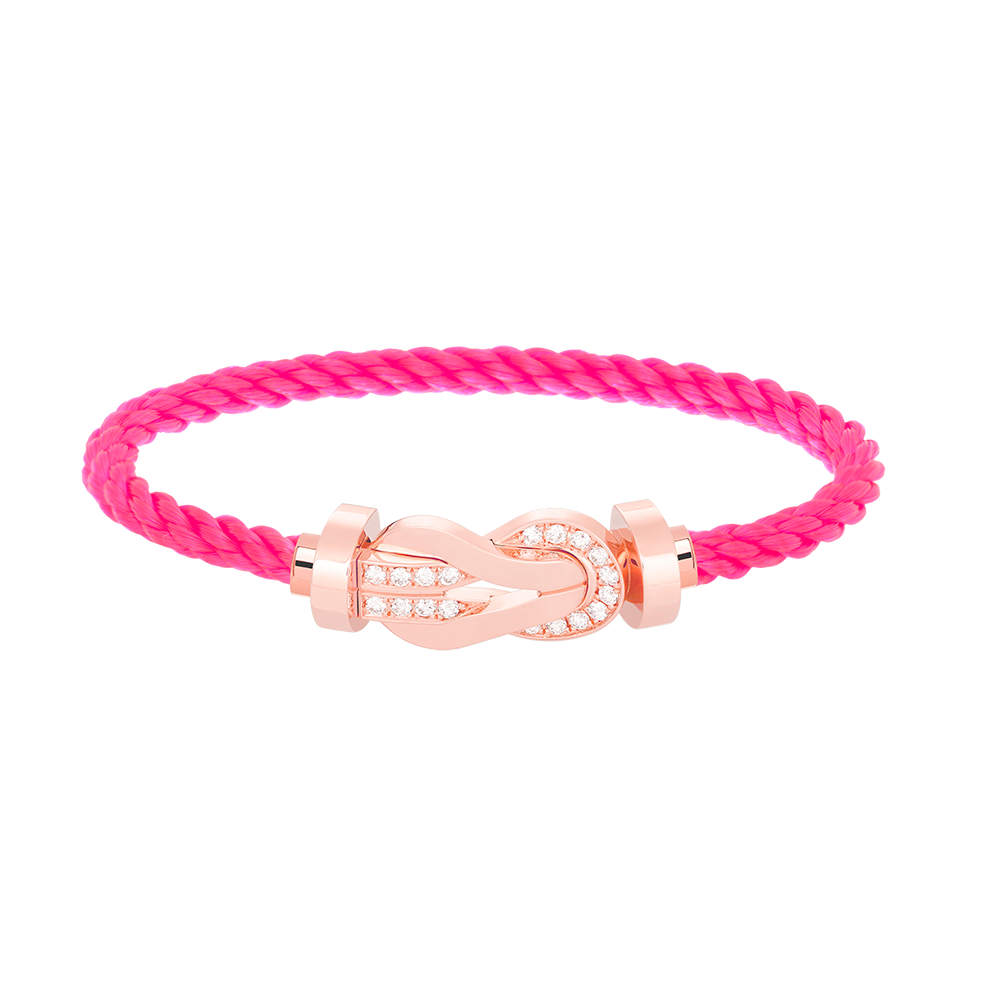 [Elara]GROSSES 8-FIGUREN-ARMBAND MIT HALBDIAMANTENSCHNALLE - ROSÉGOLD