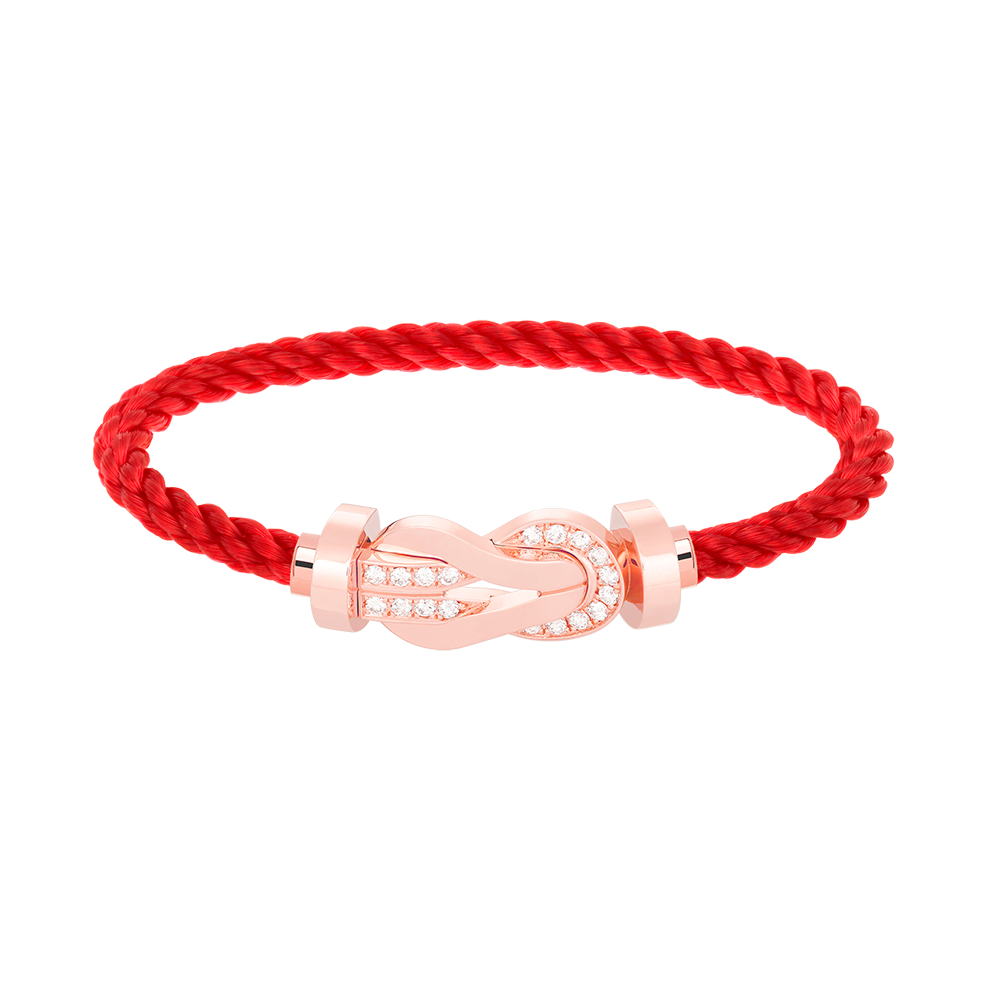 [Elara]GROSSES 8-FIGUREN-ARMBAND MIT HALBDIAMANTENSCHNALLE - ROSÉGOLD