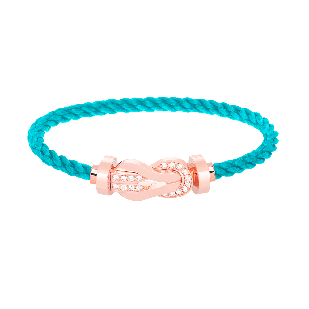 [Elara]GROSSES 8-FIGUREN-ARMBAND MIT HALBDIAMANTENSCHNALLE - ROSÉGOLD