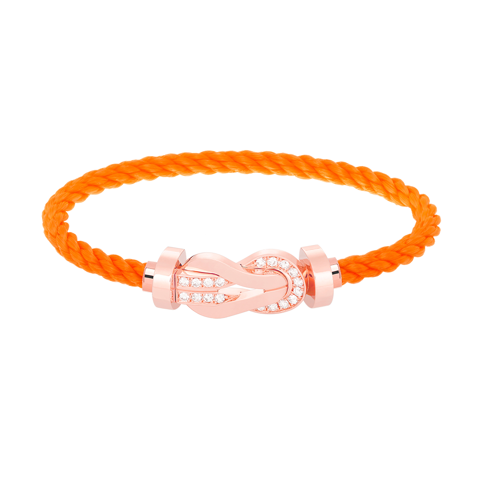 [Elara]GROSSES 8-FIGUREN-ARMBAND MIT HALBDIAMANTENSCHNALLE - ROSÉGOLD