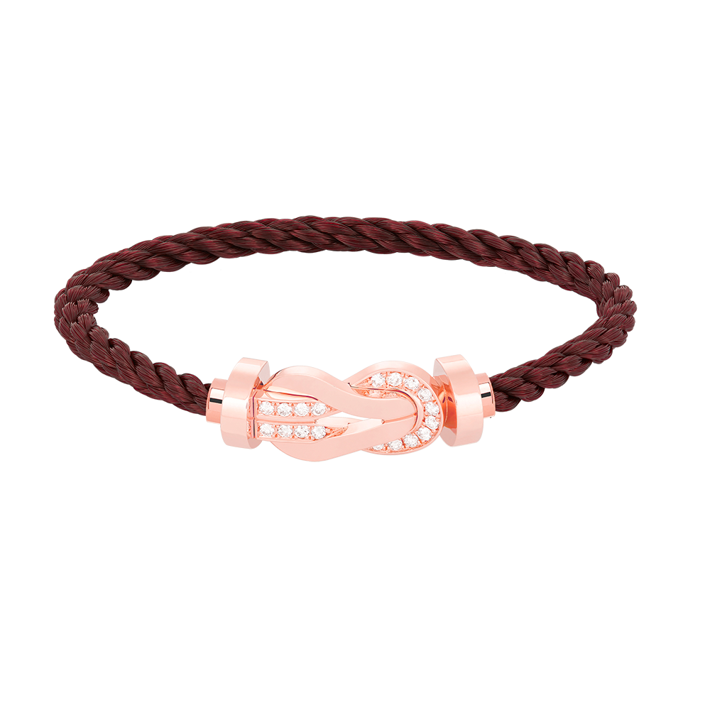 [Elara]GROSSES 8-FIGUREN-ARMBAND MIT HALBDIAMANTENSCHNALLE - ROSÉGOLD