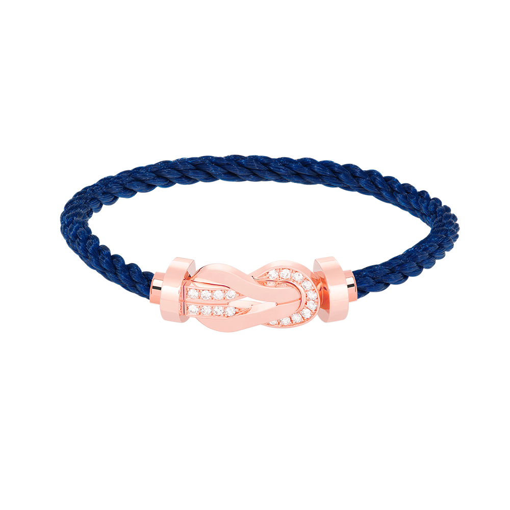 [Elara]GROSSES 8-FIGUREN-ARMBAND MIT HALBDIAMANTENSCHNALLE - ROSÉGOLD