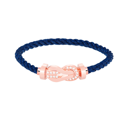 [Elara]GROSSES 8-FIGUREN-ARMBAND MIT HALBDIAMANTENSCHNALLE - ROSÉGOLD