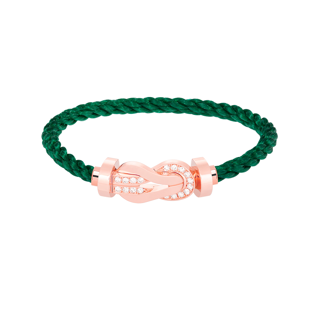 [Elara]GROSSES 8-FIGUREN-ARMBAND MIT HALBDIAMANTENSCHNALLE - ROSÉGOLD