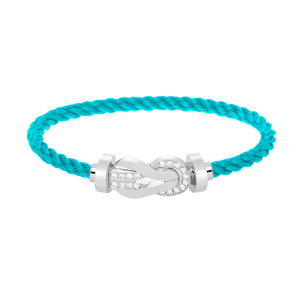 [Elara]GROSSES 8-FIGUREN-HALBDiamant-Armband MIT SCHNALLE - WEISSGOLD