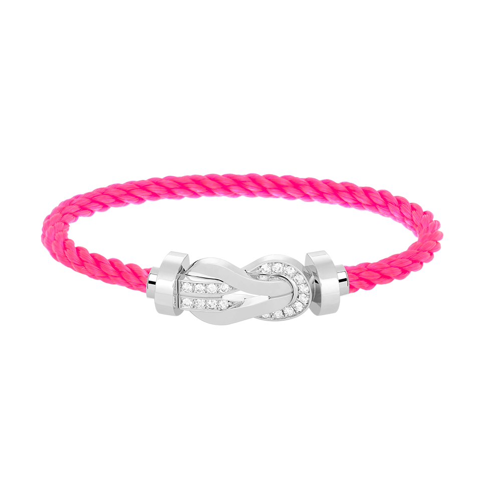 [Elara]GROSSES 8-FIGUREN-HALBDiamant-Armband MIT SCHNALLE - WEISSGOLD