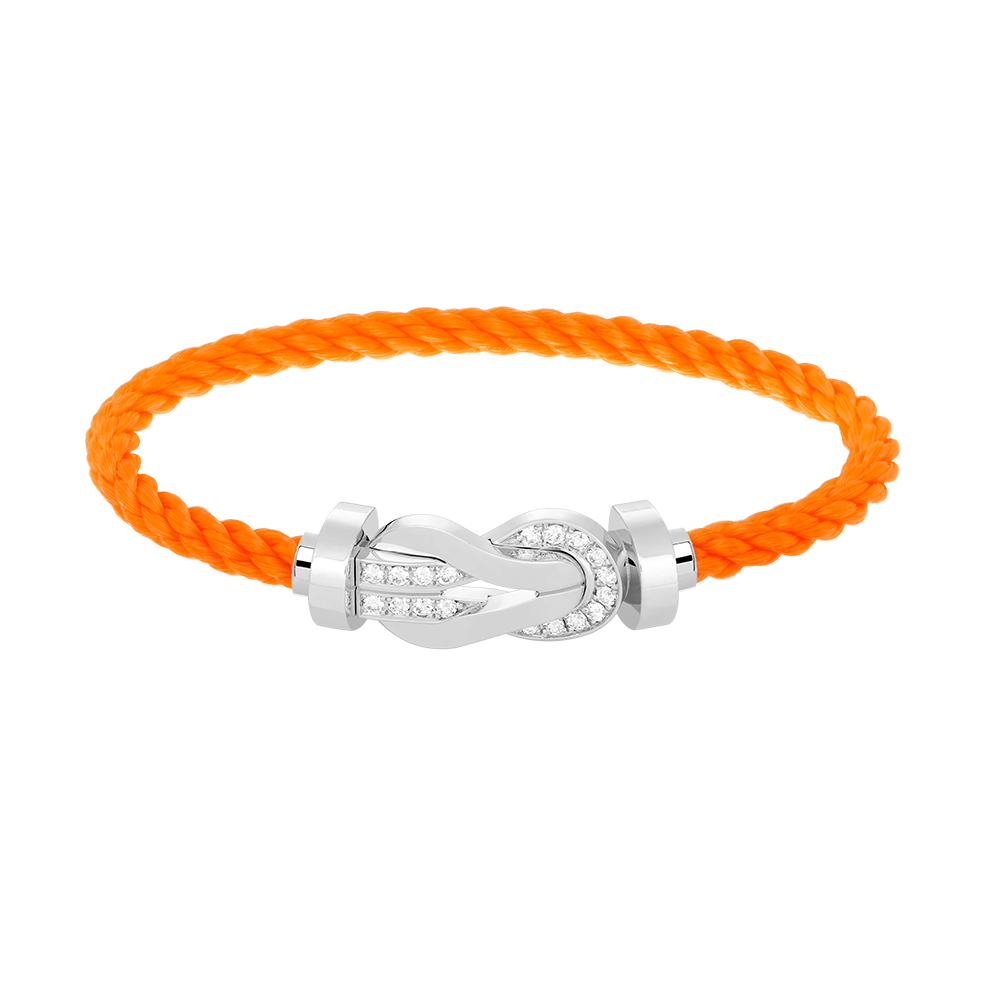 [Elara]GROSSES 8-FIGUREN-HALBDiamant-Armband MIT SCHNALLE - WEISSGOLD