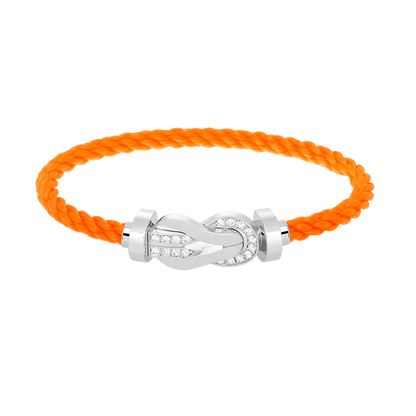 [Elara]GROSSES 8-FIGUREN-HALBDiamant-Armband MIT SCHNALLE - WEISSGOLD