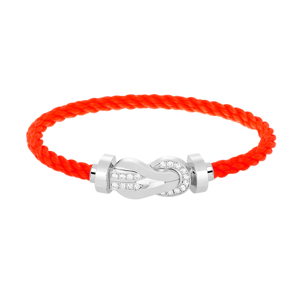 [Elara]GROSSES 8-FIGUREN-HALBDiamant-Armband MIT SCHNALLE - WEISSGOLD