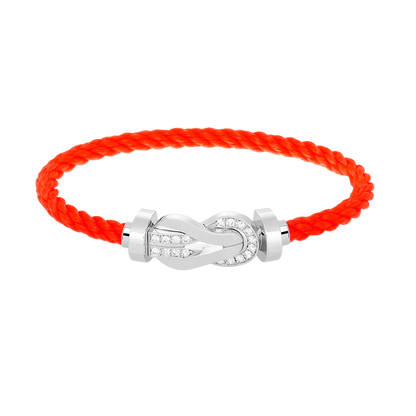 [Elara]GROSSES 8-FIGUREN-HALBDiamant-Armband MIT SCHNALLE - WEISSGOLD