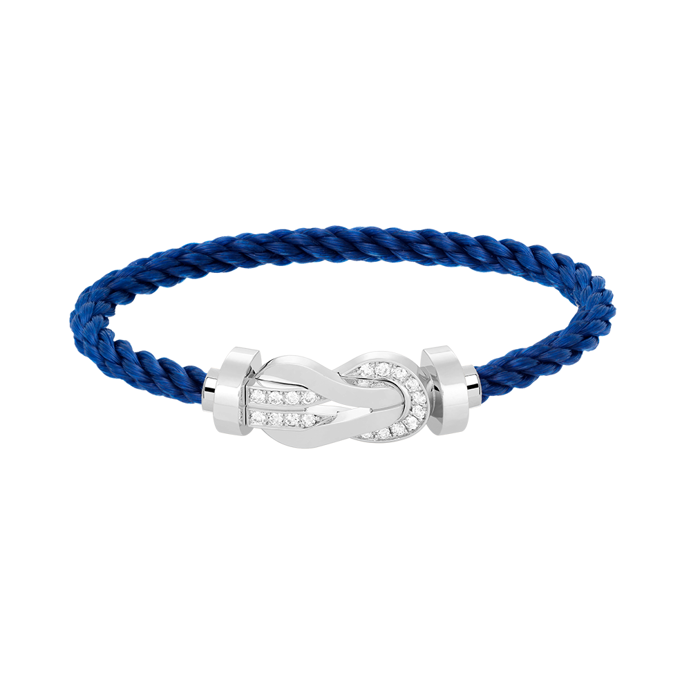 [Elara]GROSSES 8-FIGUREN-HALBDiamant-Armband MIT SCHNALLE - WEISSGOLD