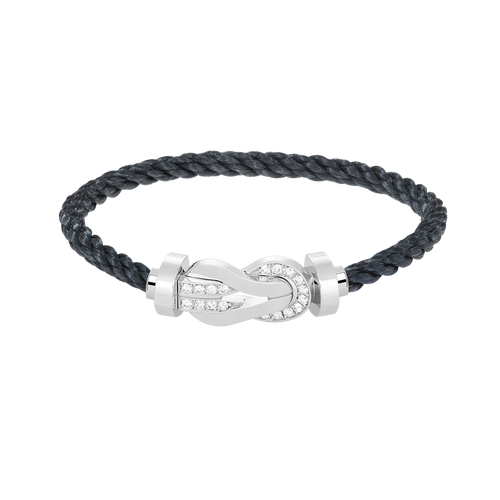 [Elara]GROSSES 8-FIGUREN-HALBDiamant-Armband MIT SCHNALLE - WEISSGOLD