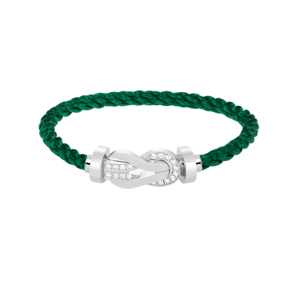 [Elara]GROSSES 8-FIGUREN-HALBDiamant-Armband MIT SCHNALLE - WEISSGOLD