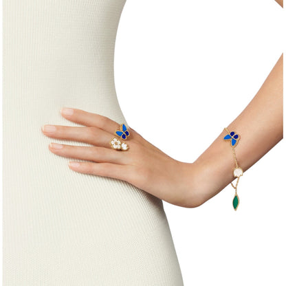 [Elara]SPRING ENCHANTMENT BUTTERFLY & FLORAL CHARM BRACELET