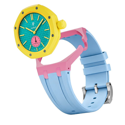 [Elara]Royal Oak Pop Exclusive Bioceramic Case & Silicone Strap Mix Color
