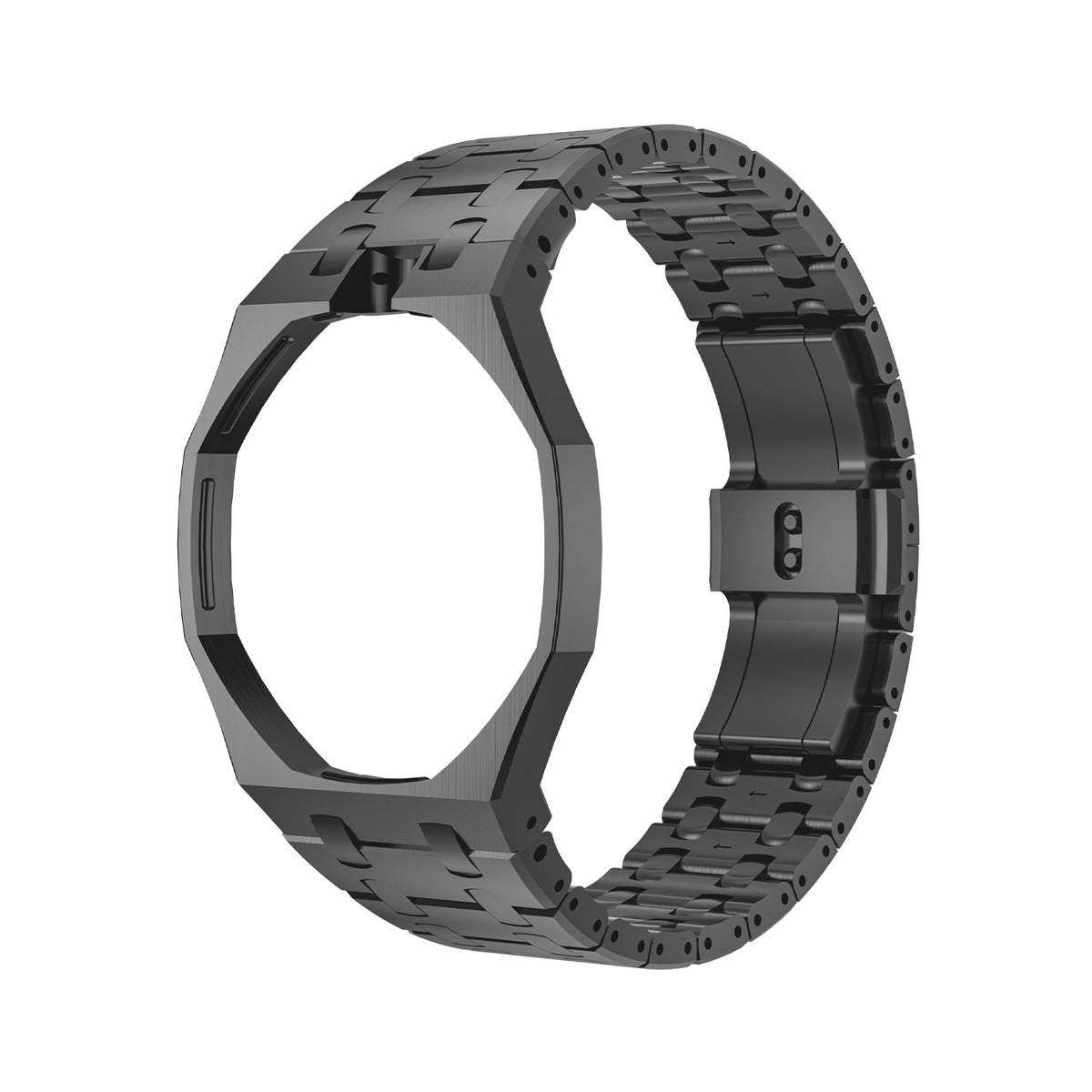 [Elara]OAK POP BLACK STEEL CASE & SILICONE STRAP