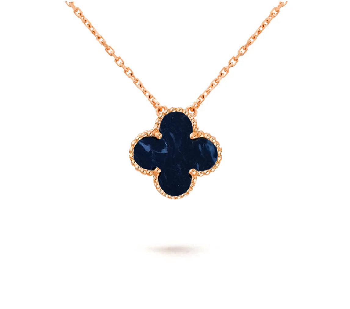 [Elara]15MM CLOVER FLOWER PENDANT NECKLACE COLLECTION