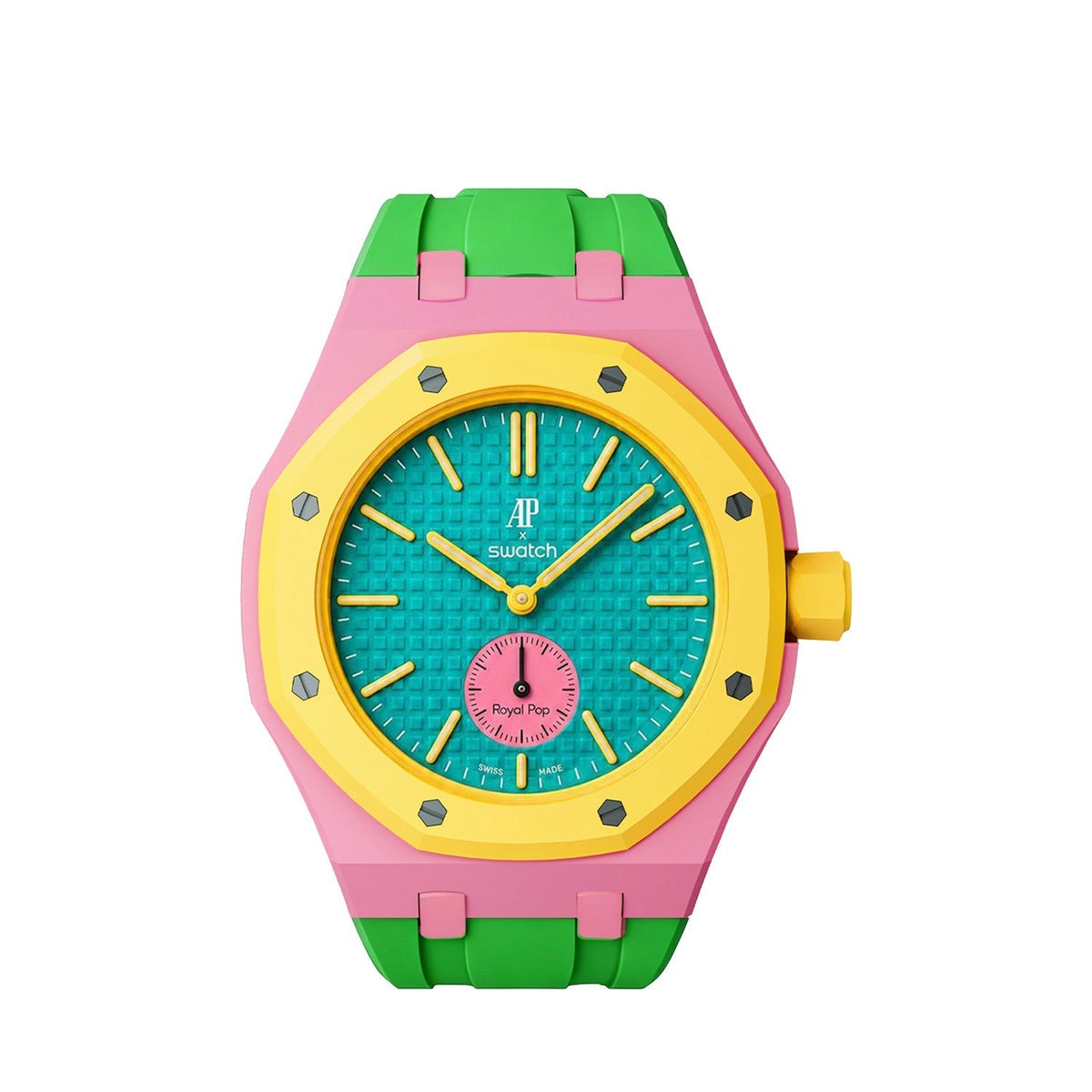 [Elara]Royal Oak Pop Exclusive Bioceramic Case & Silicone Strap Mix Color