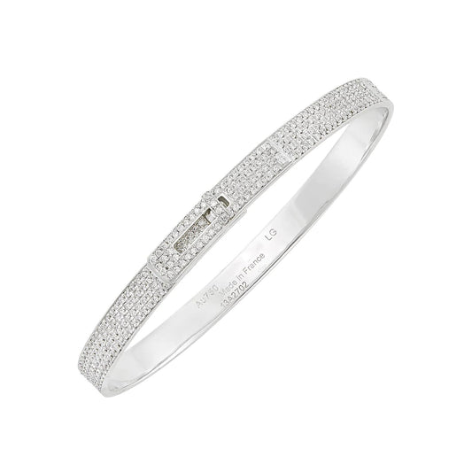 [Elara]HM KELLY BRACELET IN SILVER AND FULL PAVE DIAMOND