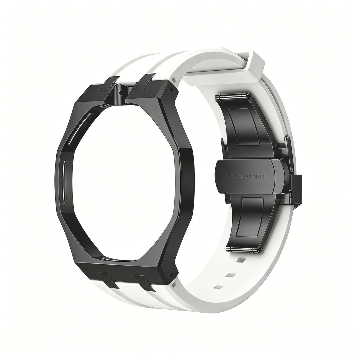 [Elara]OAK POP BLACK STEEL CASE & SILICONE STRAP