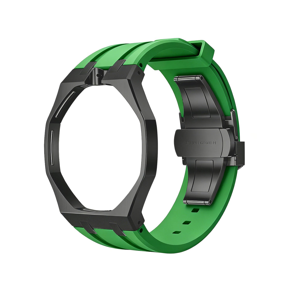 [Elara]OAK POP BLACK STEEL CASE & SILICONE STRAP