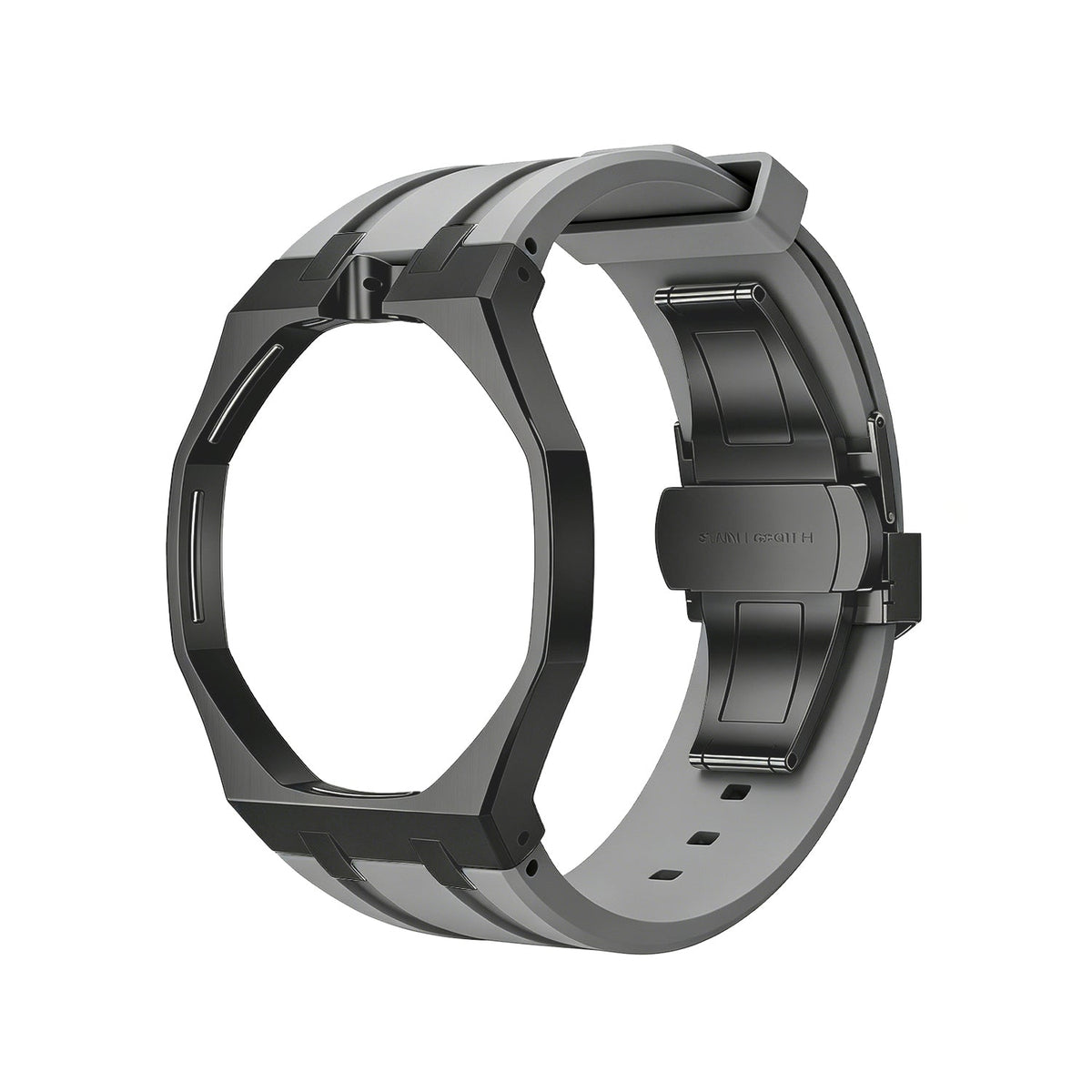 [Elara]OAK POP BLACK STEEL CASE & SILICONE STRAP