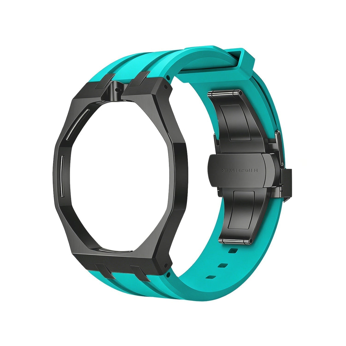 [Elara]OAK POP BLACK STEEL CASE & SILICONE STRAP