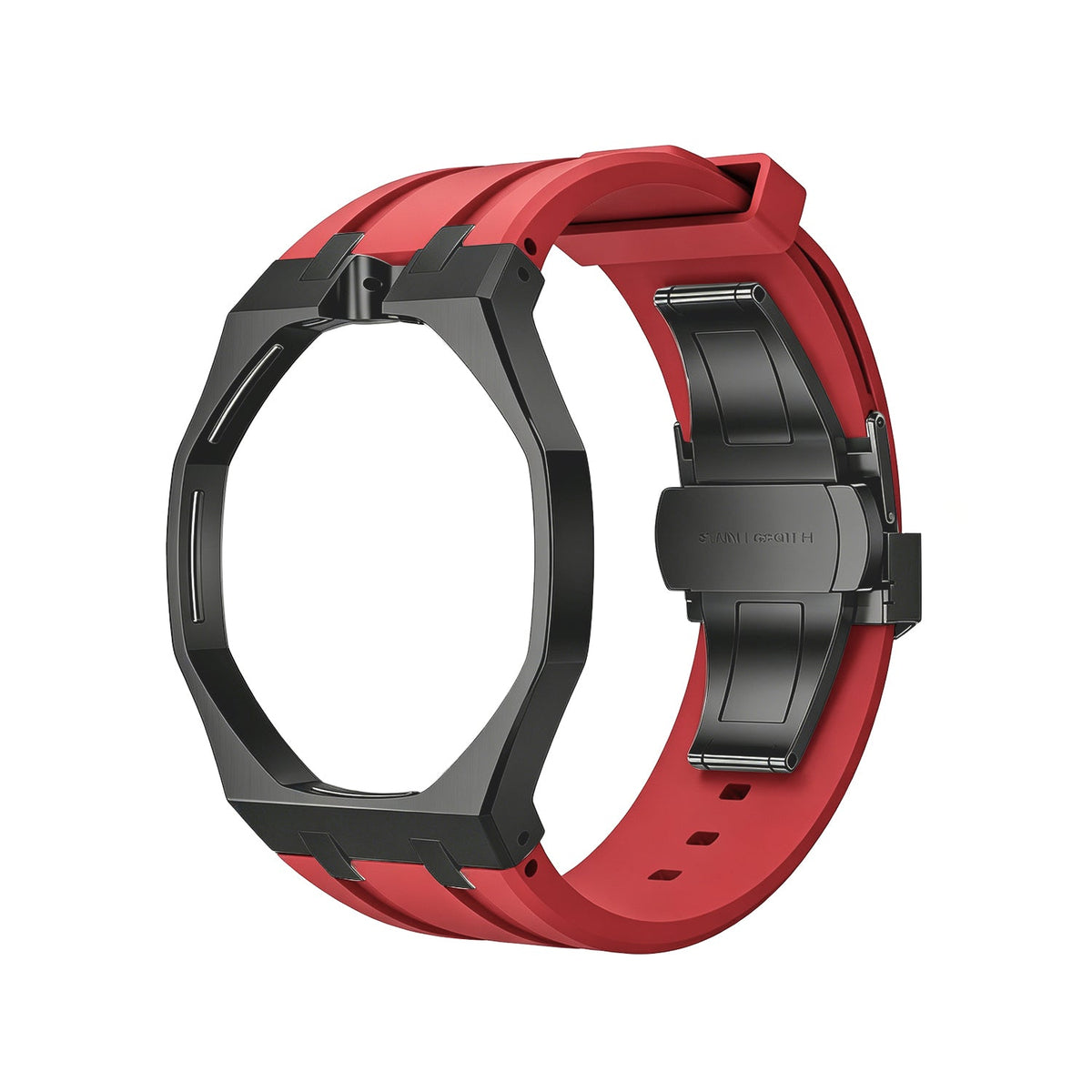 [Elara]OAK POP BLACK STEEL CASE & SILICONE STRAP