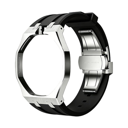 [Elara]OAK POP SCHWARZ STAHL SILIKONBAND