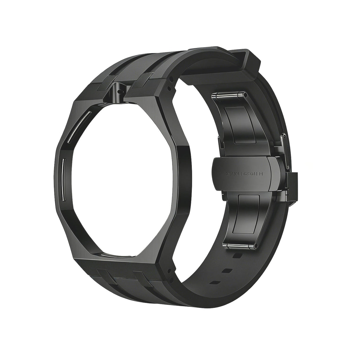 [Elara]OAK POP BLACK STEEL CASE & SILICONE STRAP