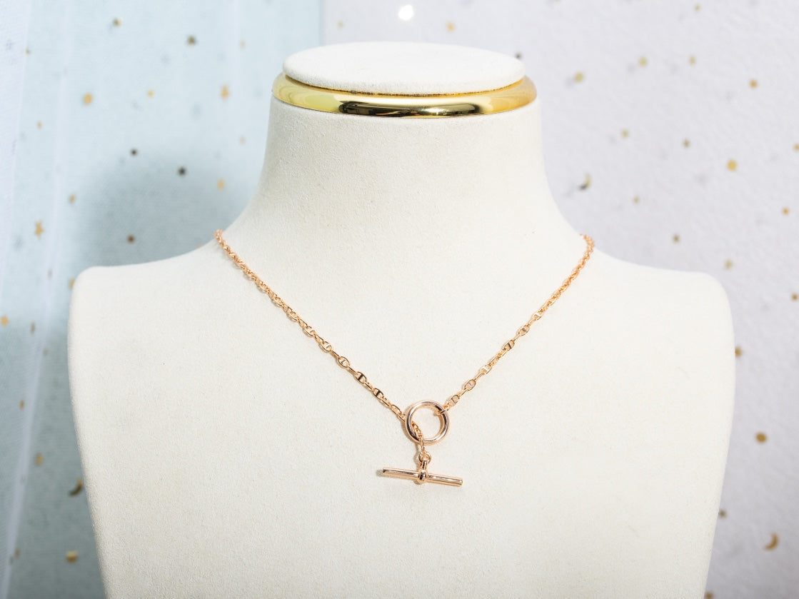 [Elara]ECHAPPEE HALSKETTE ROSÉGOLD