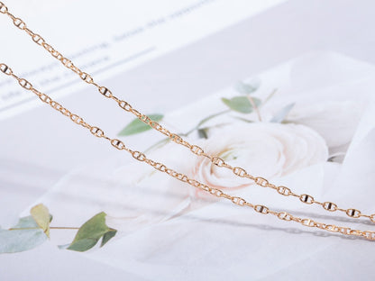 [Elara]ECHAPPEE HALSKETTE ROSÉGOLD