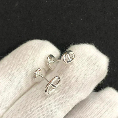 [Elara]CHAINE SMALL EARRINGS GOLD AND SILVER