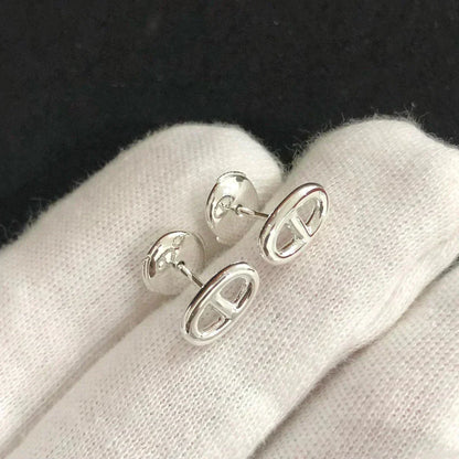 [Elara]CHAINE SMALL EARRINGS GOLD AND SILVER