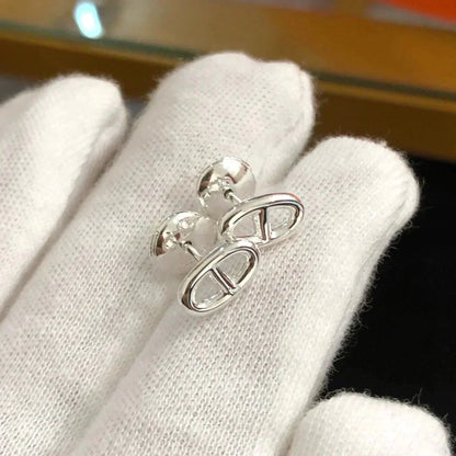 [Elara]CHAINE SMALL EARRINGS GOLD AND SILVER