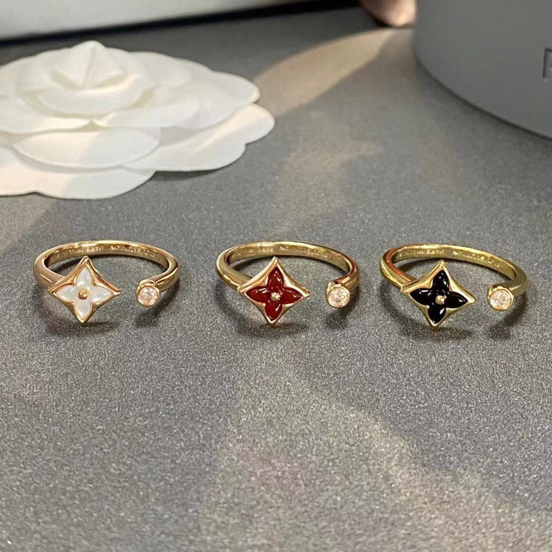 [Elara]STAR 1 DIAMOND OPEN RING