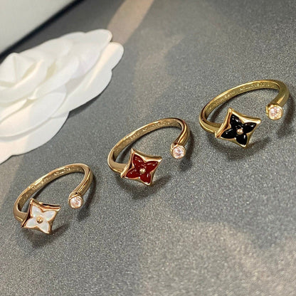 [Elara]STAR 1 DIAMOND OPEN RING
