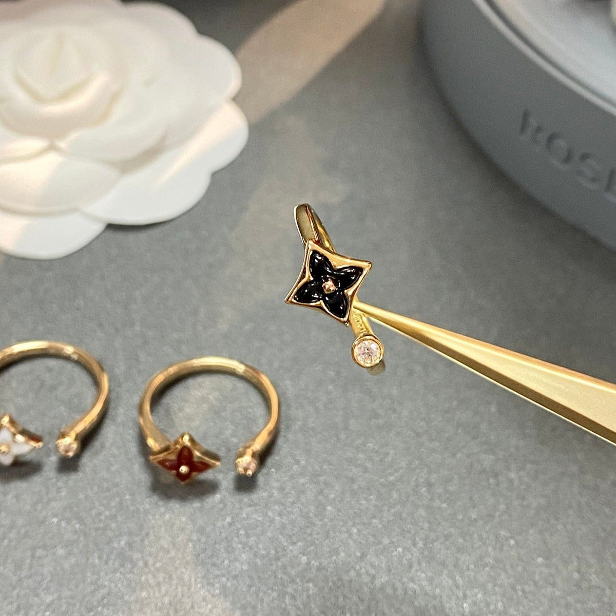 [Elara]STAR 1 DIAMOND OPEN RING
