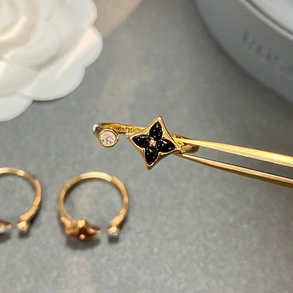 [Elara]STAR 1 DIAMOND OPEN RING
