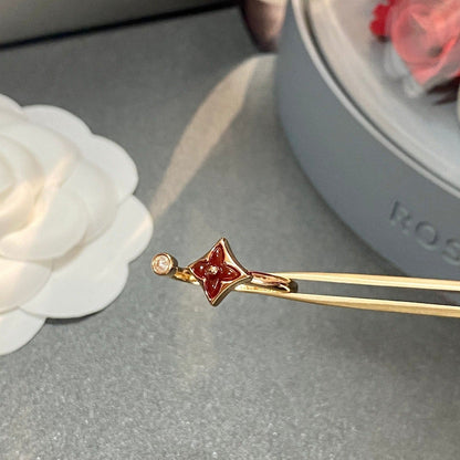 [Elara]STAR 1 DIAMOND OPEN RING