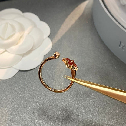 [Elara]STAR 1 DIAMOND OPEN RING